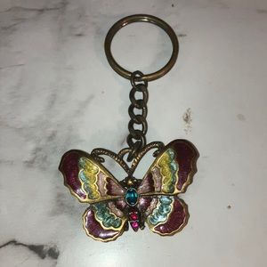 Jay strongwater butterfly keychain